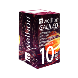 Boite de 10 Bandelettes cétonémie Wellion® GALILEO KET 