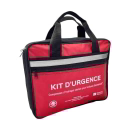 Sac de secours avec produits à base d'hydrogel Burnshield