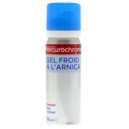 Gel froid à l'arnica Mercurochrome en spray de 50ml