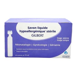 Savon hypoallergénique 10ml boîte de 60 dosettes