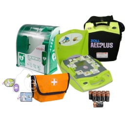 Pack défibrillateur automatique AED+ ZOLL avec armoire