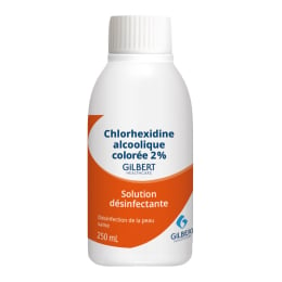 Chlorhexidine alcoolique colorée 2% en flacon