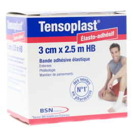 Bande adhésive Tensoplast blanche 2,5 m x 3 cm