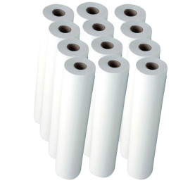 Carton de 12 Draps d'examen lisse 50 x 35 cm
