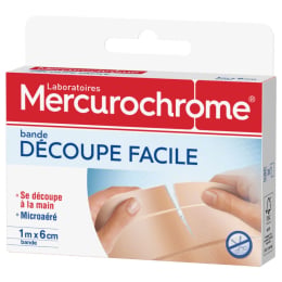 Pansement à découper à la main 1 m x 6 cm Mercurochrome