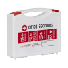 Valise de secours BTP blanche