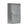 Armoire à pharmacie vide en verre trempé et métal 1 porte Genoa