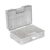 Coffret compartimenté blanc ouvert