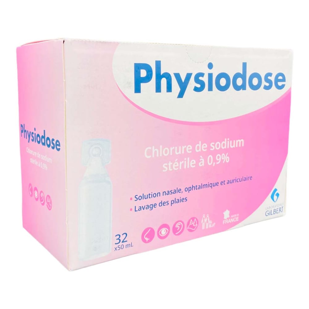 32 Dosettes Serum Physiologique - 50ml