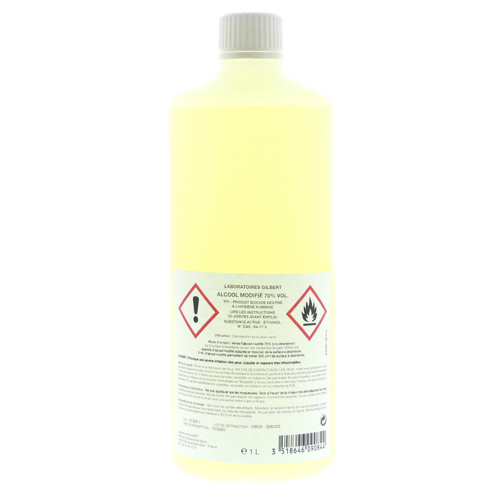 Bouteille alcool isopropylique 1 litre