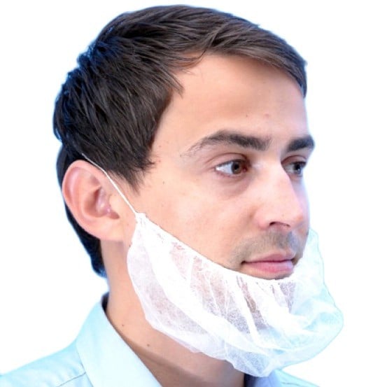 Filet à barbe à usage unique détectable - Caches-barbes - Hygiène -  Sécurité - Matériel de laboratoire