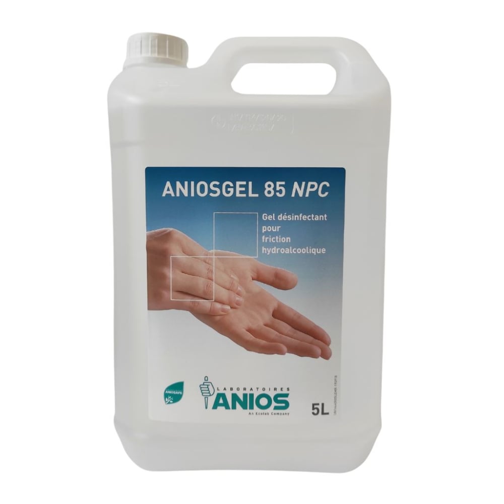 Test d'un gel hydroalcoolique Aniosgel 800 au format 1L (solution  désinfectante) 