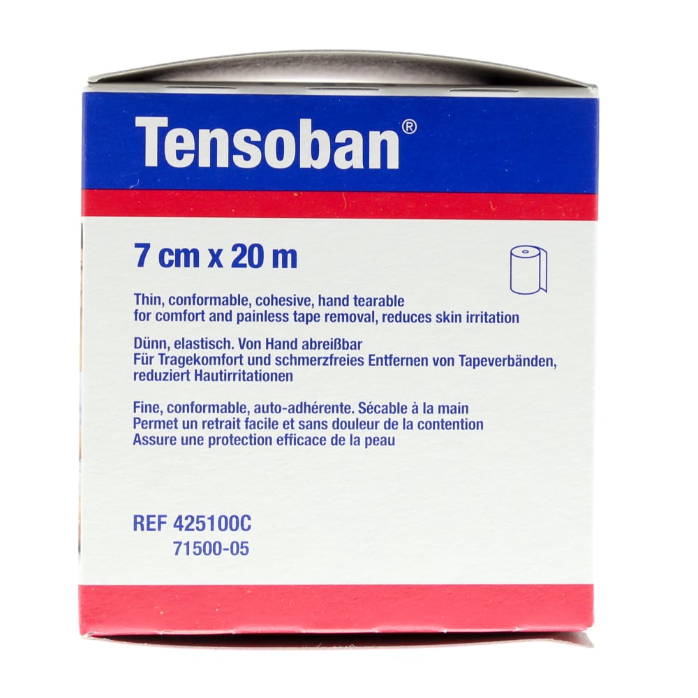 Bande de protection Tensoban BSN Médical sous la contention adhésive