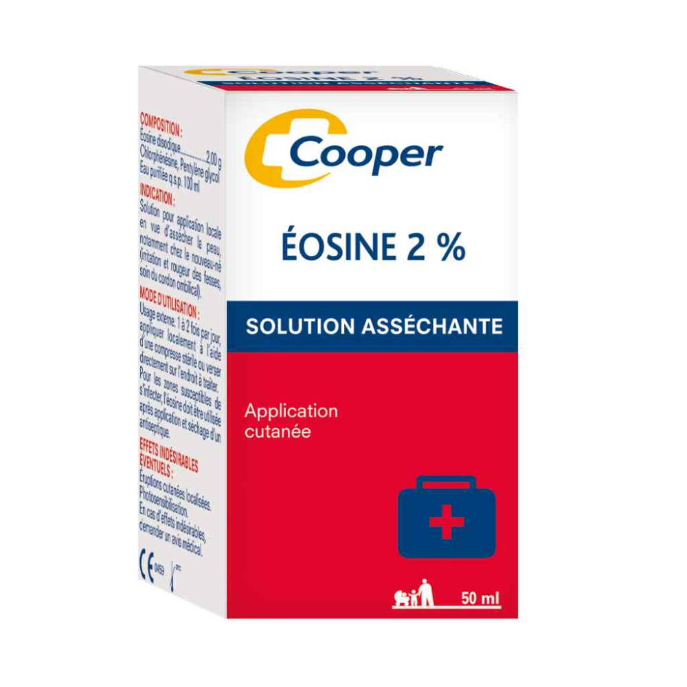 Flacon éosine Solution asséchante pour le soin de la peau