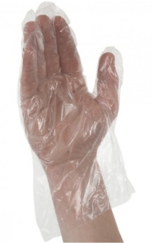 Gants jetables Plastique transparent Polyéthylène jetable