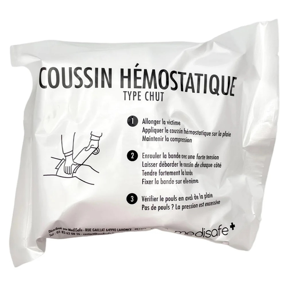 Pansement compressif stérile blanc - Lot de 5 - Coussin