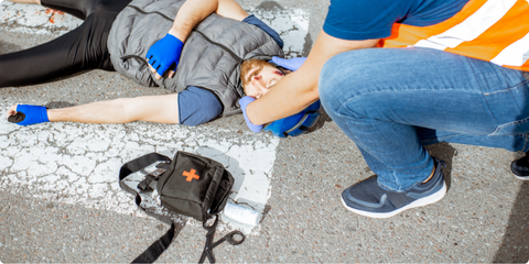 Trousse de secours sur accident