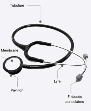 composition d'un stéthoscope