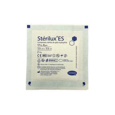 Boite de 10 sachets de 2 compresses stériles STERILUX ES - Laboratoire Hartmann