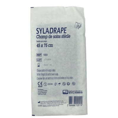Champ de soin stérile non adhésif SYLADRAPE