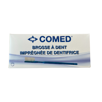 Boîte de 100 brosse à dents imprégnée