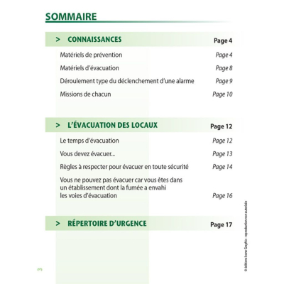 Mémo Évacuation