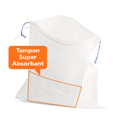 Boite de 20 sacs vomitoires avec tampon 450 ml