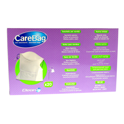 Boite de 20 sacs vomitoires avec tampon 450 ml