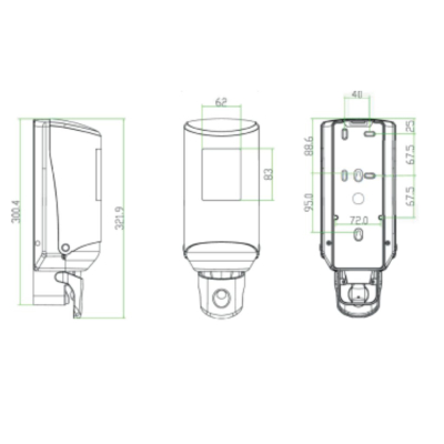 Distributeur mural pour flacon 1 L airless universel