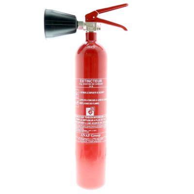Pack support de transport et extincteur 2kg CO2 Anaf