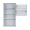 Armoire à pharmacie vide en métal avec plateau 1 porte