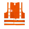 Gilet de sécurité orange à led