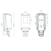 Distributeur mural pour flacon 1 L airless universel