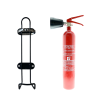 Pack support de transport et extincteur 2kg CO2 Anaf