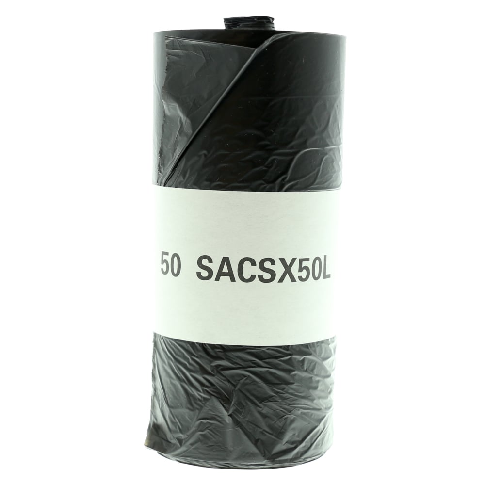 SAC POUBELLE NOIR 130 L - 54 µ (x100) - Sanipousse produits HACCP
