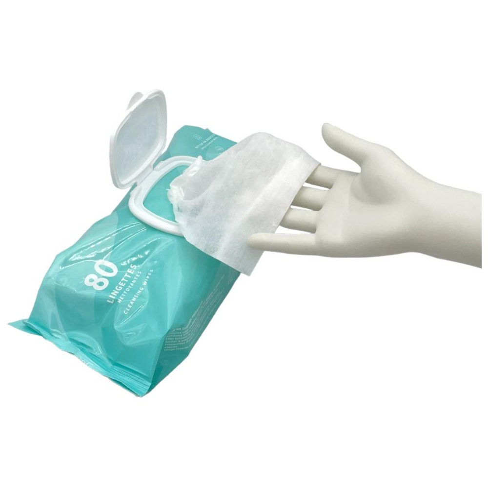 Lingette nettoyante x 80 : lingettes nettoyantes pour les mains et le corps