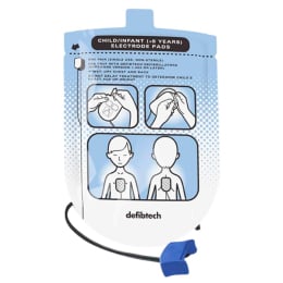 Électrodes enfant pré-connectées LIFELINE Defibtech