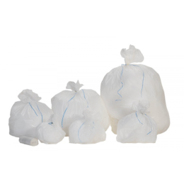 Rouleau de sac poubelle blanc