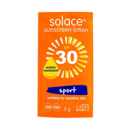 Sachet de crème solaire SPF 30 Solace