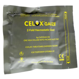 Compresse hémostatique CELOX Z-FOLD 1,5 m x 7,6 cm