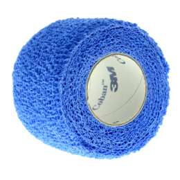 Bande cohésive Coban 4,5 m x 5 cm bleue