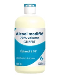 Alcool modifié 70° volume - 5 contenances - Gilbert