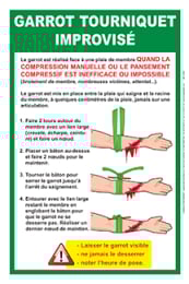 Affiche Garrot improvisé