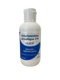 Chlorhexidine alcoolique 2% en flacon de 125 ml