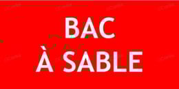 Panneau bac à sable