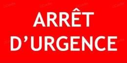 Panneau arrêt d'urgence