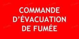 Panneau commande d'évacuation de fumée