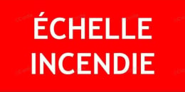 Panneau échelle incendie