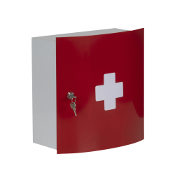 Armoire à pharmacie vide en métal 1 porte Arkena