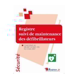 Registre suivi des défibrillateurs